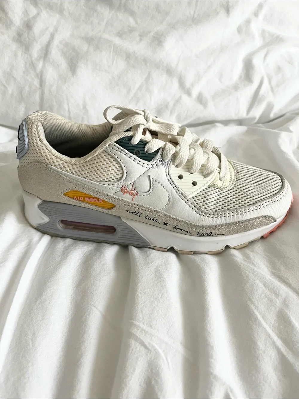 Nike Air Max Multi-Color Cream Base Low-Top Sneaker